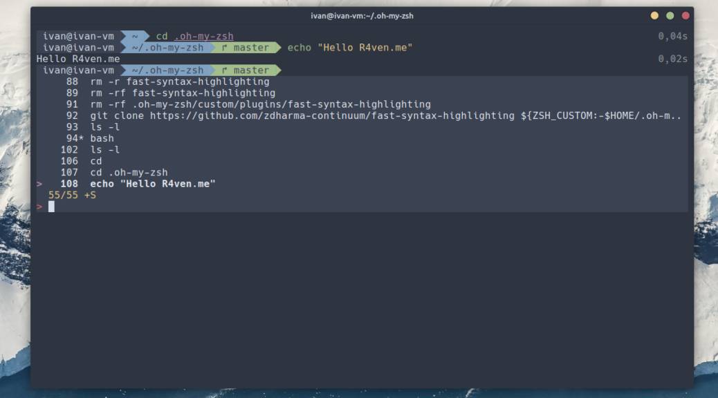 ZSH — Интерактивная командная оболочка для Linux + Oh-My-Zsh 