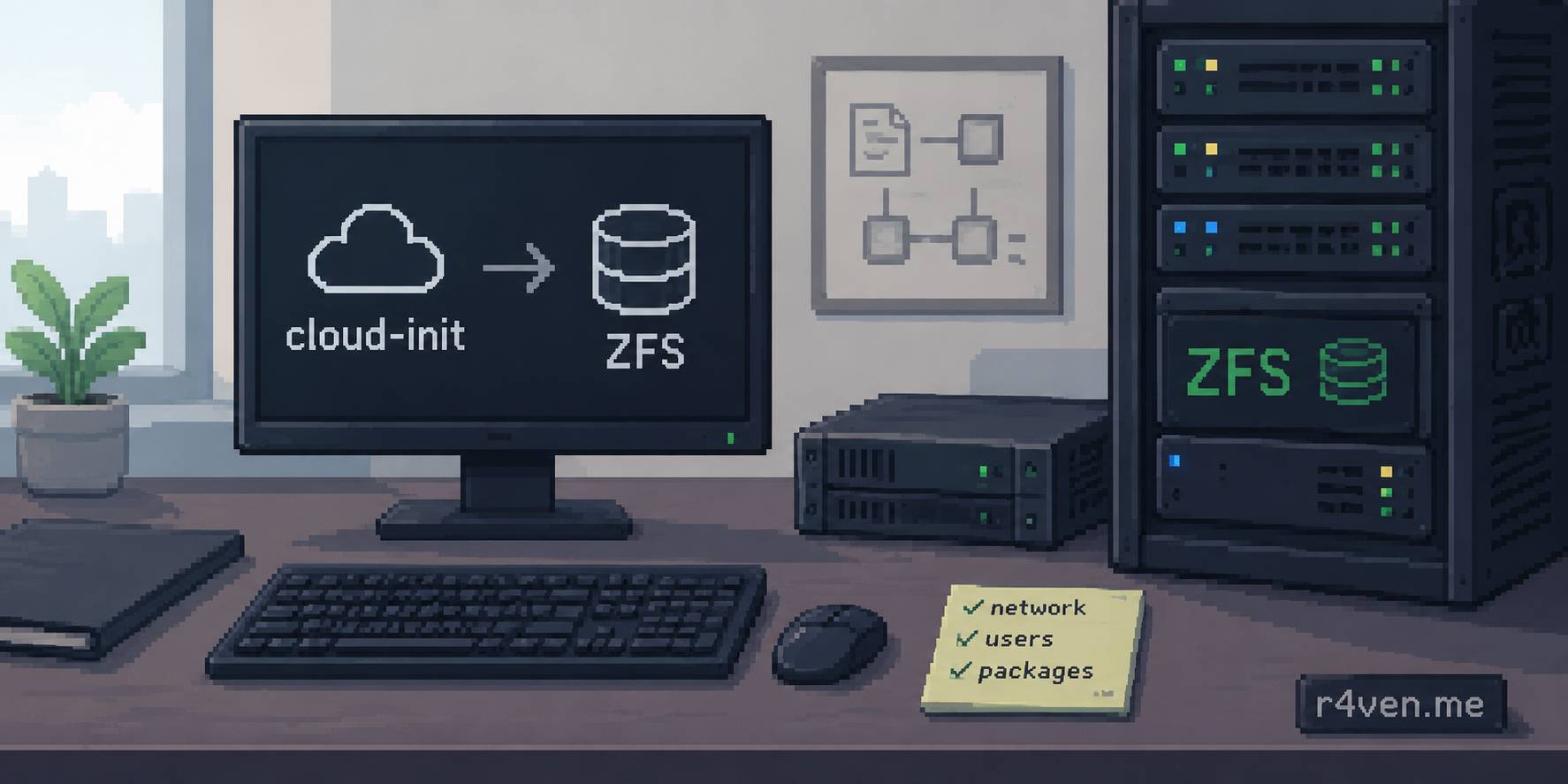 Сборка шаблона cloud-init на ZFS